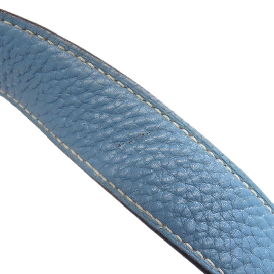 HERMES Handbag Taurillon Clemence blue Picotin Lock MM SilverMetal Women Used Authentic