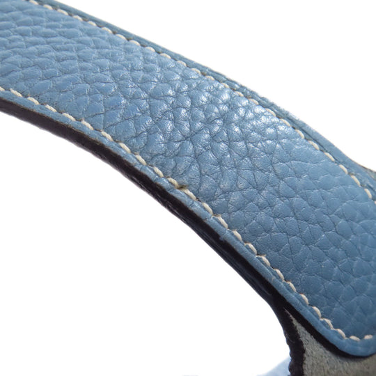 HERMES Handbag Taurillon Clemence blue Picotin Lock MM SilverMetal Women Used Authentic
