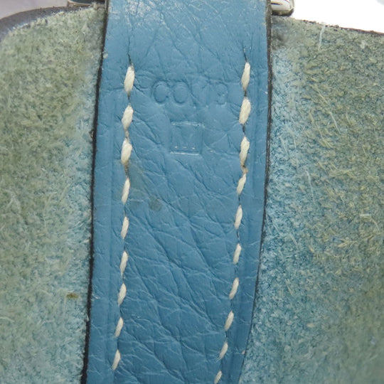 HERMES Handbag Taurillon Clemence blue Picotin Lock MM SilverMetal Women Used Authentic