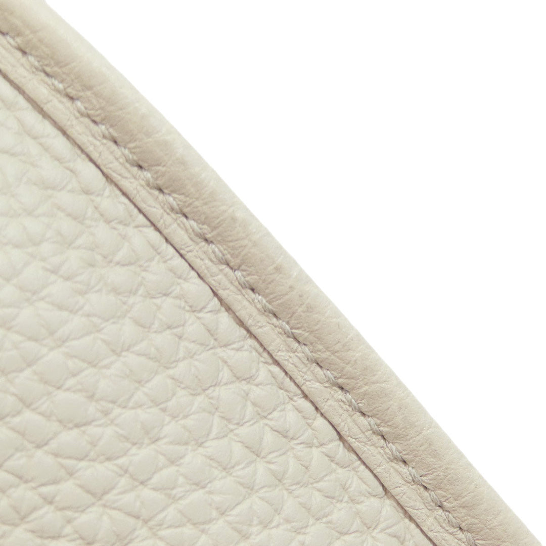 HERMES Shoulder Bag Taurillon Clemence white Evelyn TPM Amazone SilverMetal Women Used Authentic
