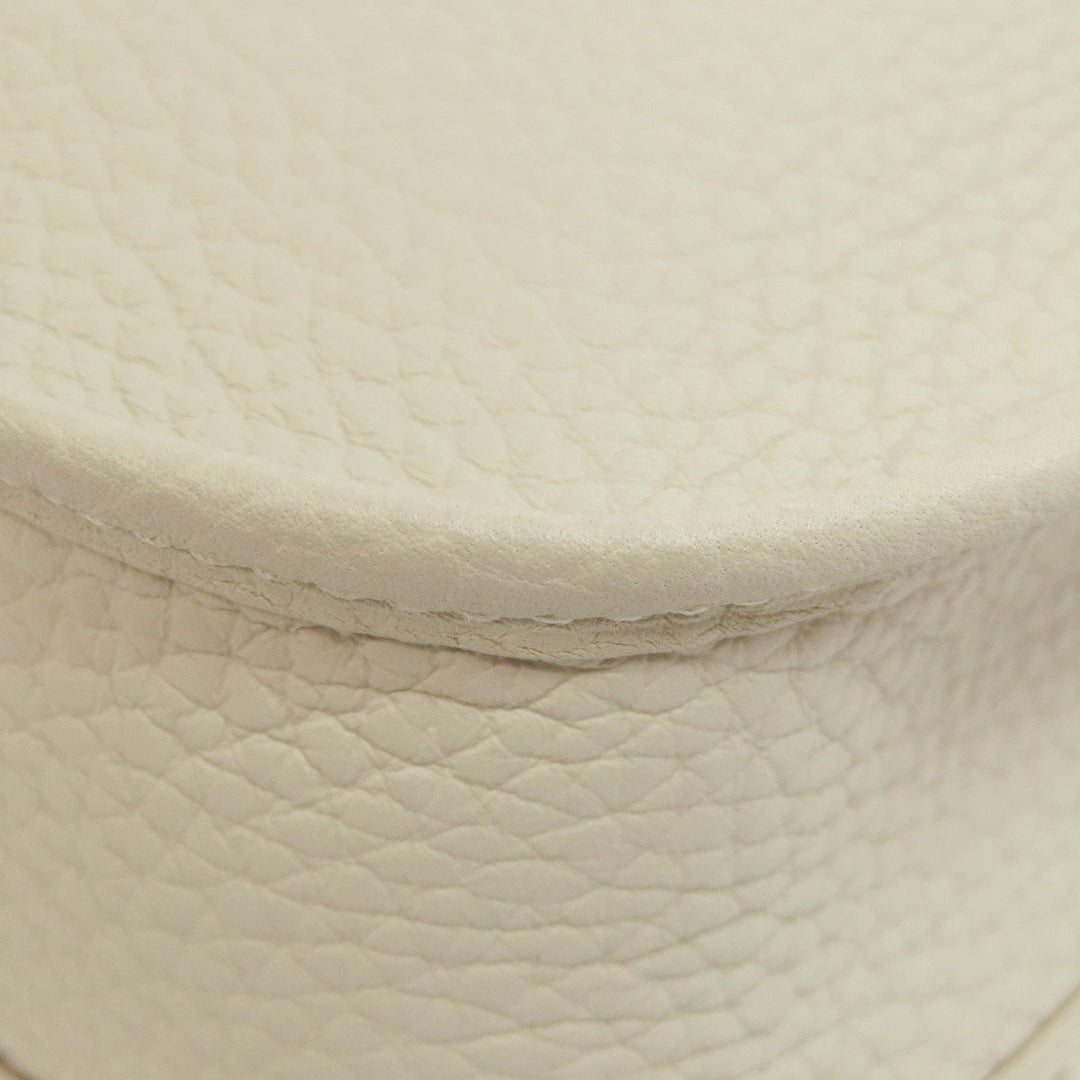 HERMES Shoulder Bag Taurillon Clemence white Evelyn TPM Amazone SilverMetal Women Used Authentic
