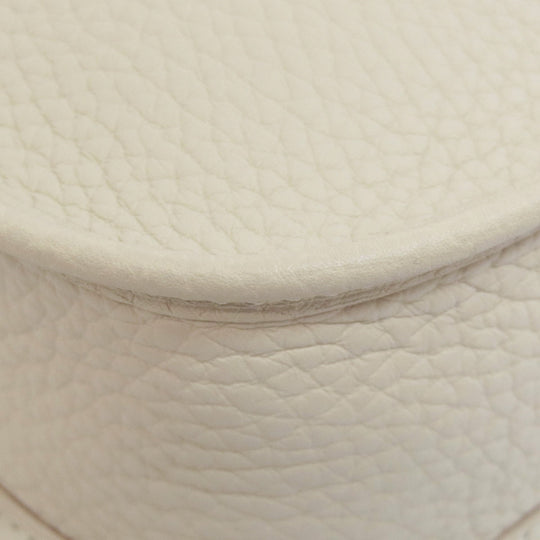 HERMES Shoulder Bag Taurillon Clemence white Evelyn TPM Amazone SilverMetal Women Used Authentic