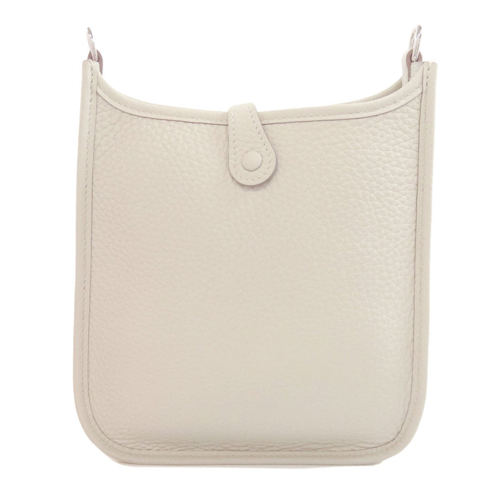HERMES Shoulder Bag Taurillon Clemence white Evelyn TPM Amazone SilverMetal Women Used Authentic