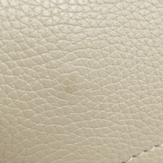 LOUIS VUITTON Handbag M55799 Mahina leather beige Mulia Women Used Authentic