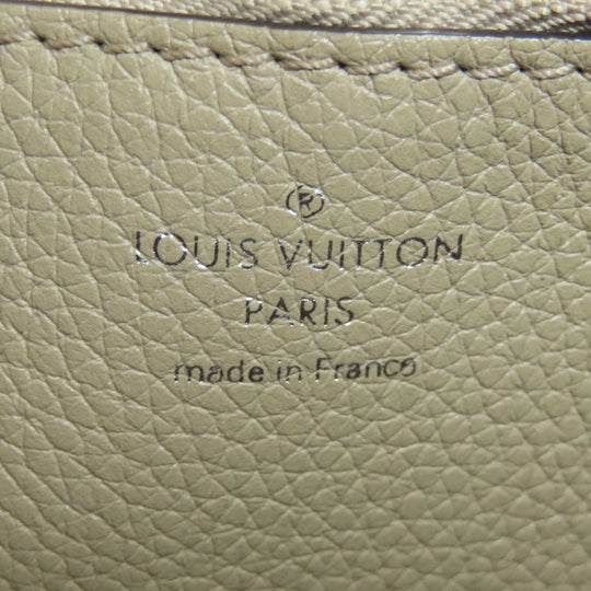LOUIS VUITTON Handbag M55799 Mahina leather beige Mulia Women Used Authentic