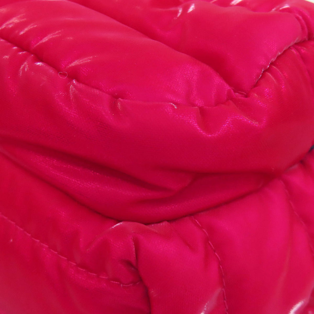MONCLER Shoulder Bag Nylon Red logo Women Used Authentic
