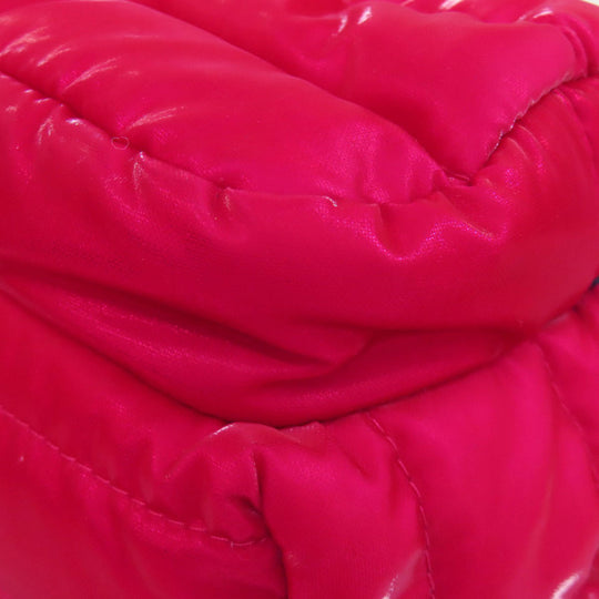 MONCLER Shoulder Bag Nylon Red logo Women Used Authentic