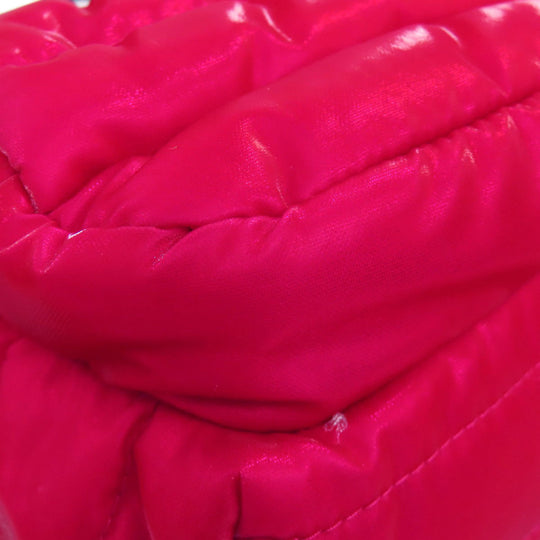 MONCLER Shoulder Bag Nylon Red logo Women Used Authentic