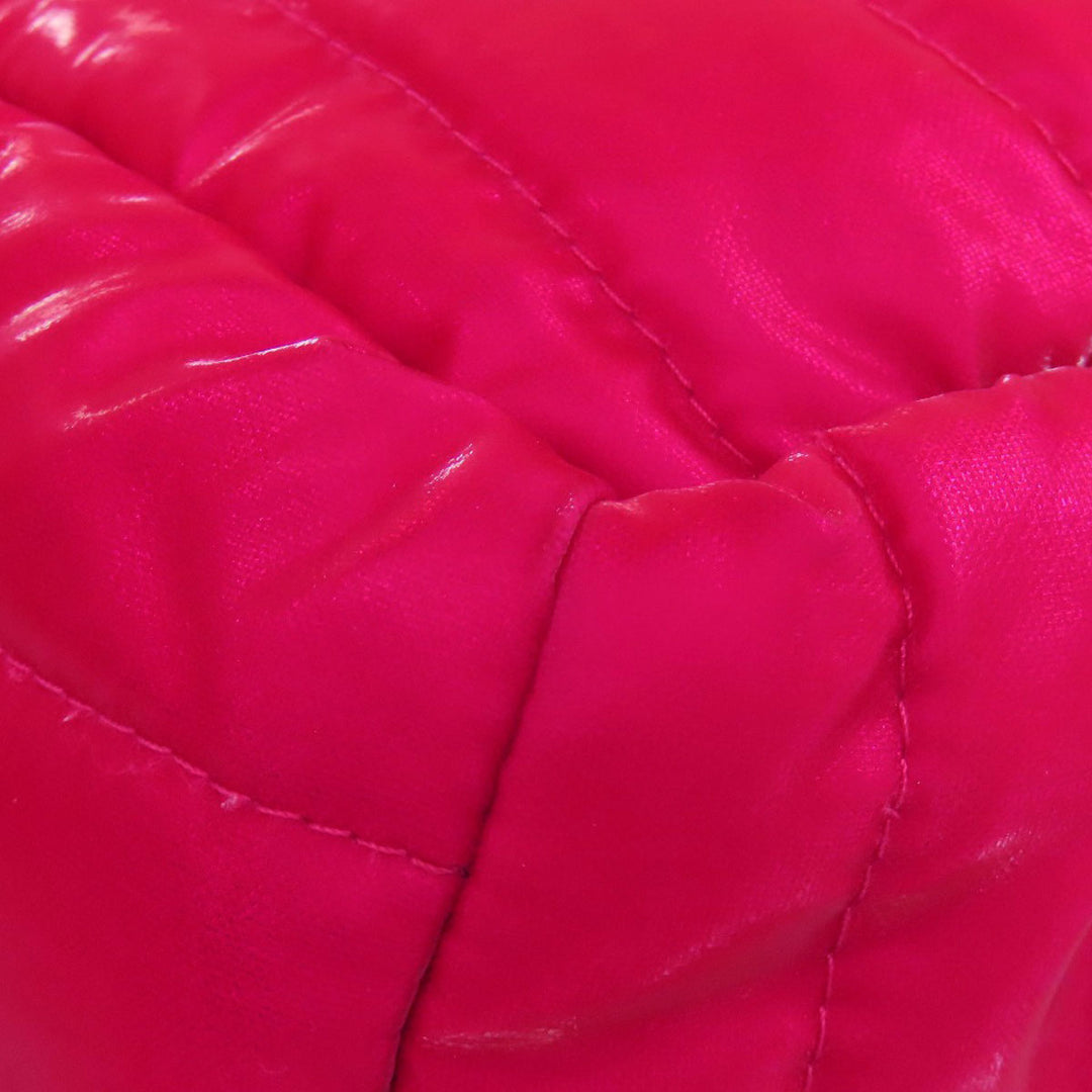 MONCLER Shoulder Bag Nylon Red logo Women Used Authentic