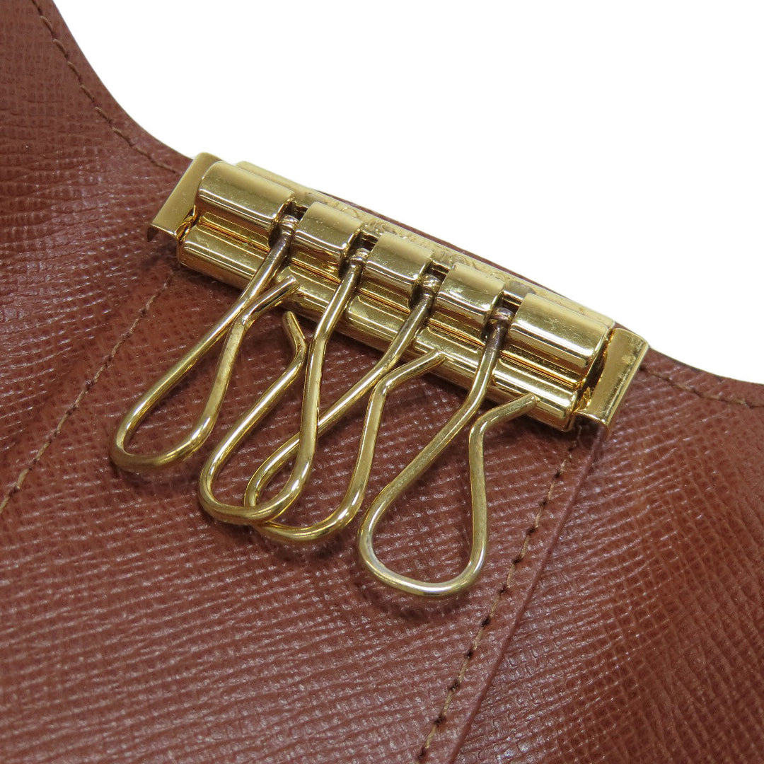 LOUIS VUITTON Key case Key holder  M69517 Monogram canvas Brown Multicles4 mens(Unisex) Used Authentic