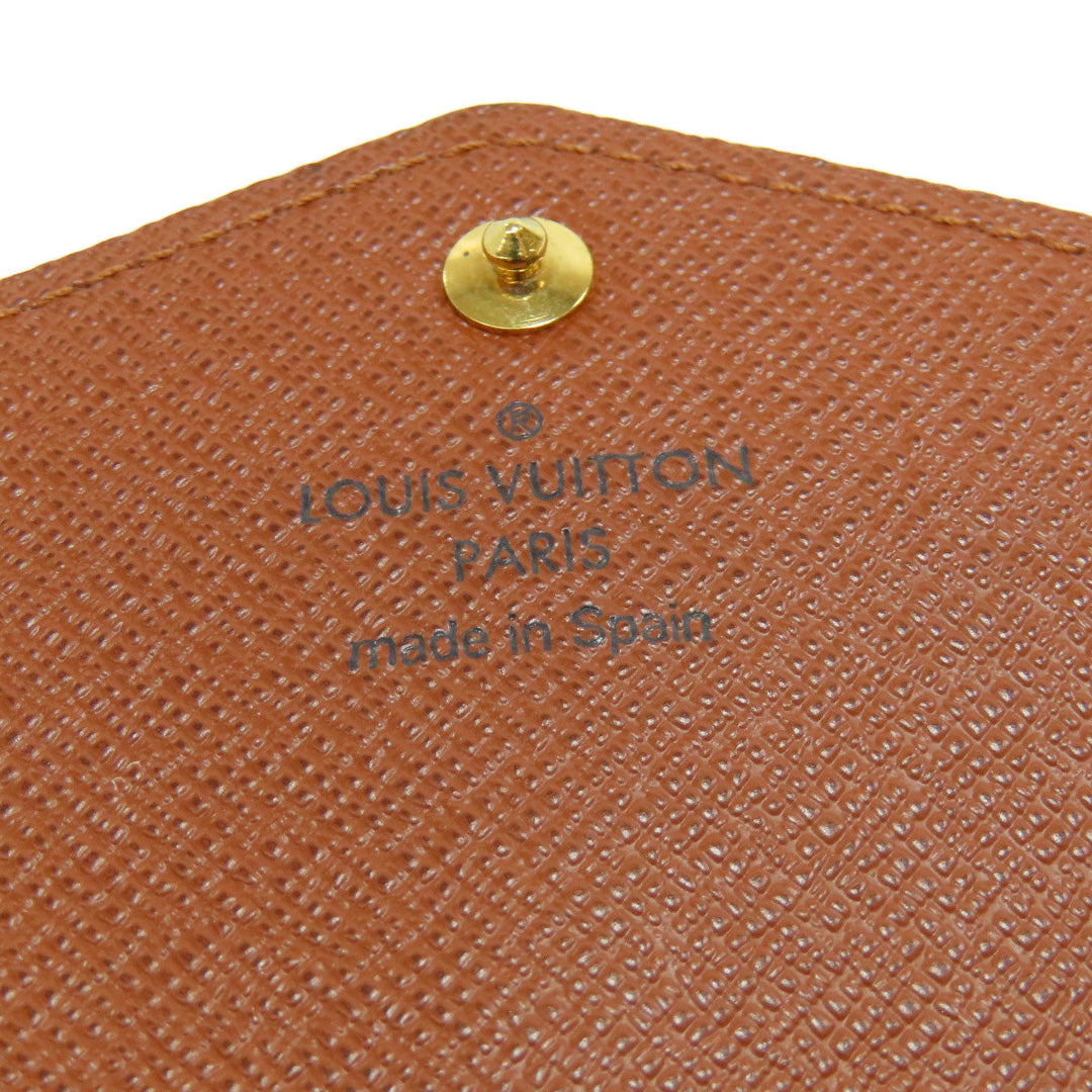 LOUIS VUITTON Long Wallet Purse M60531 Monogram canvas Brown Portefeuille Sarah Women Used Authentic