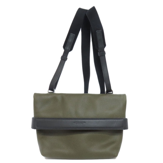 BOTTEGAVENETA Shoulder Bag PVC green logo Women Used Authentic