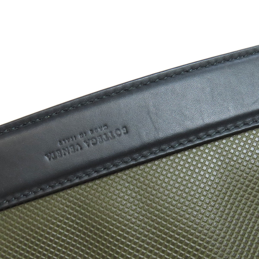 BOTTEGAVENETA Shoulder Bag PVC green logo Women Used Authentic
