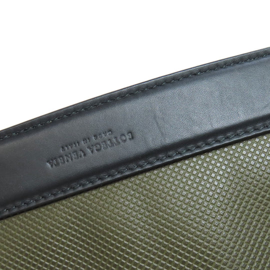 BOTTEGAVENETA Shoulder Bag PVC green logo Women Used Authentic