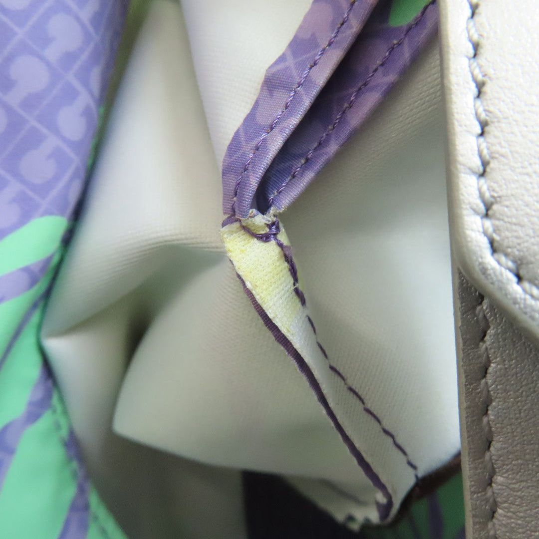 GHERARDINI Shoulder Bag polyester purple One belt logo motif Women Used Authentic