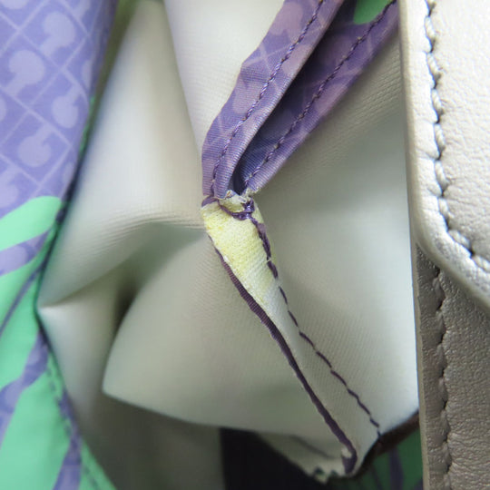 GHERARDINI Shoulder Bag polyester purple One belt logo motif Women Used Authentic