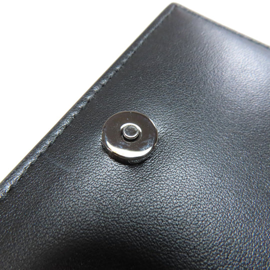 Christian Dior Card Case leather black logo Women(Unisex) Used Authentic