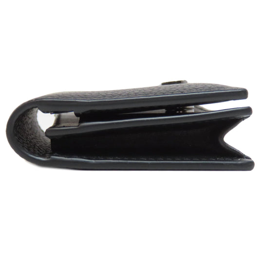 Christian Dior Card Case leather black logo Women(Unisex) Used Authentic