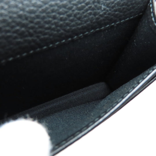Christian Dior Card Case leather black logo Women(Unisex) Used Authentic
