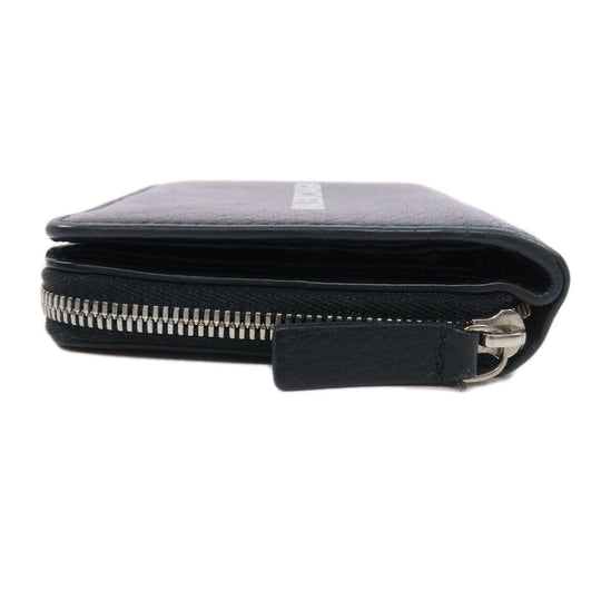 BALENCIAGA Bifold Wallet 551933 leather black Every day Women(Unisex) Used Authentic