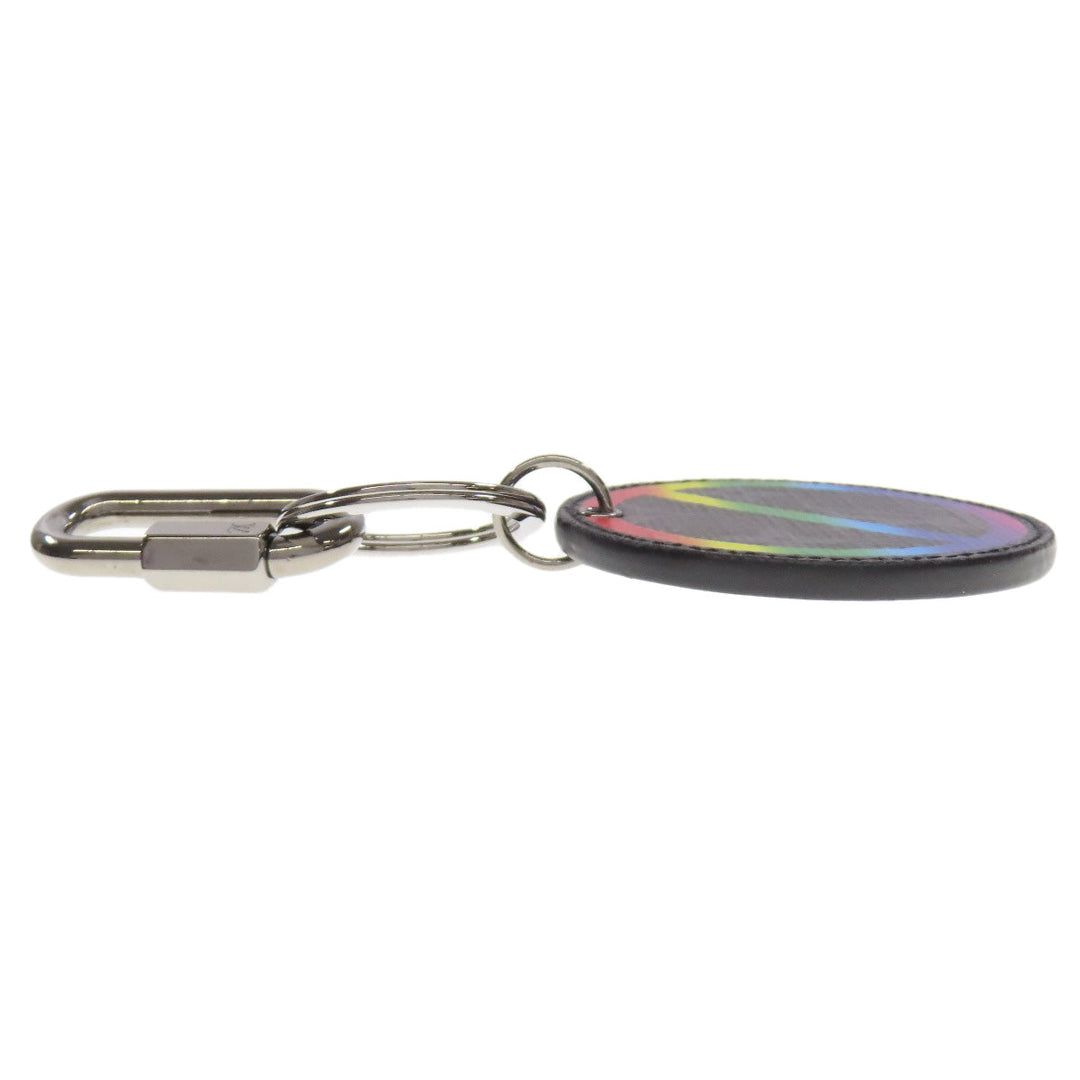 LOUIS VUITTON key ring MP2465 Monogram canvas multicolor Porto Cle Round Rainbow Women Used Authentic