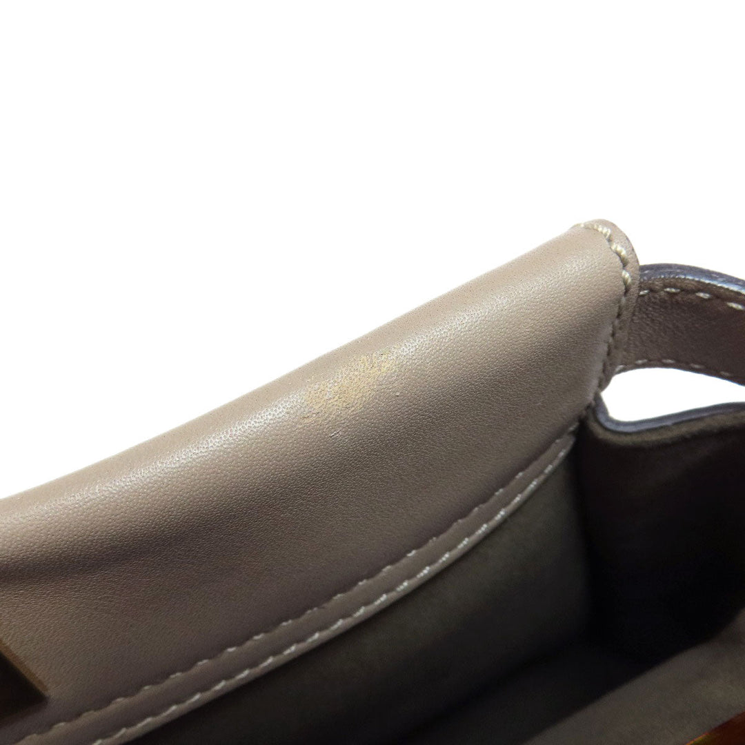 FENDI Handbag Calfskin gray Peekaboo 2WAY