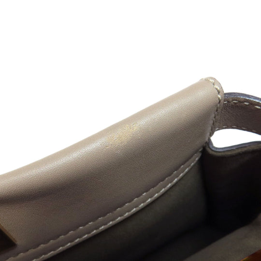FENDI Handbag Calfskin gray Peekaboo 2WAY