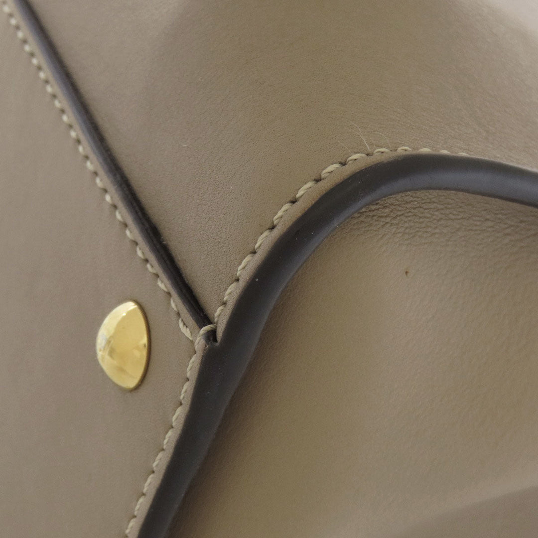 FENDI Handbag Calfskin gray Peekaboo 2WAY