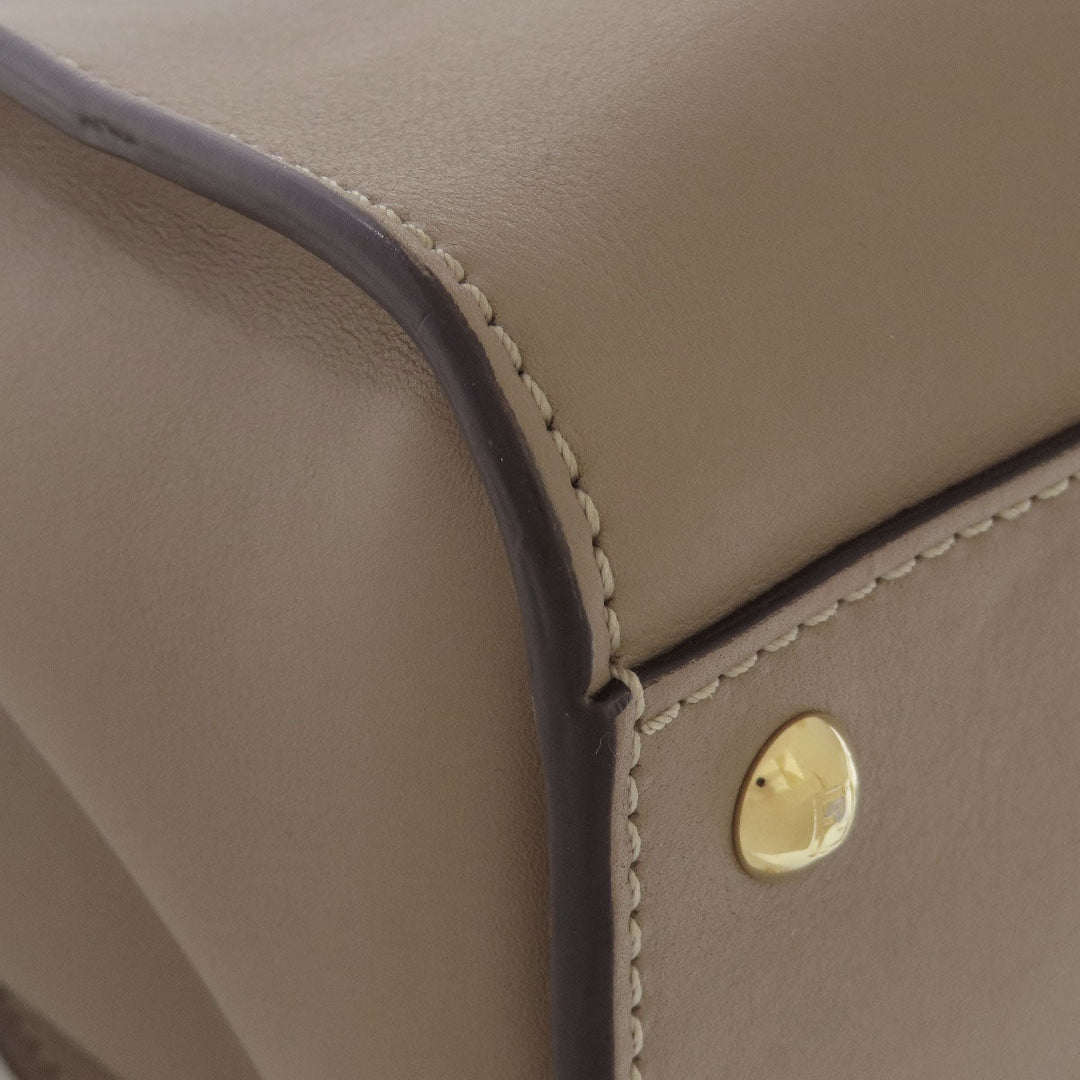 FENDI Handbag Calfskin gray Peekaboo 2WAY