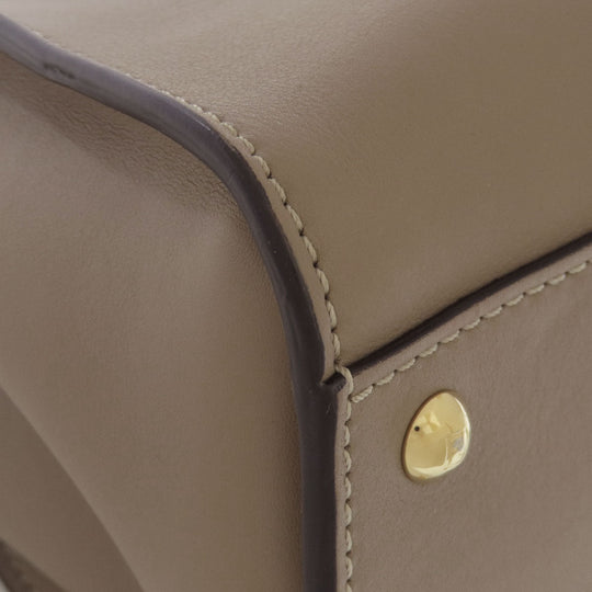 FENDI Handbag Calfskin gray Peekaboo 2WAY