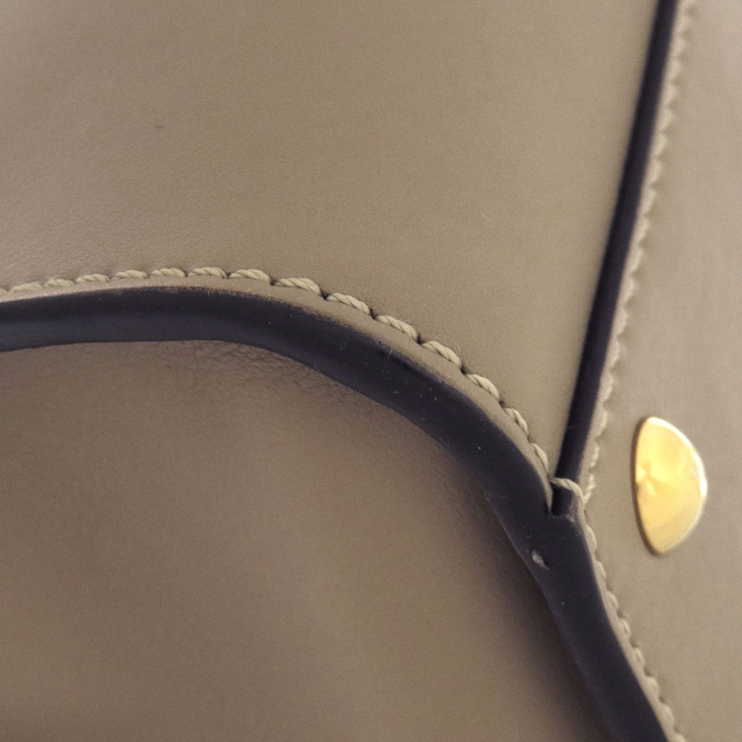 FENDI Handbag Calfskin gray Peekaboo 2WAY