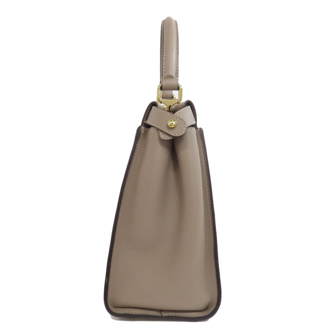 FENDI Handbag Calfskin gray Peekaboo 2WAY