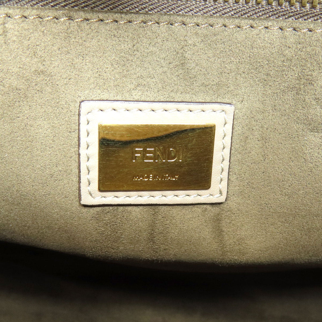 FENDI Handbag Calfskin gray Peekaboo 2WAY