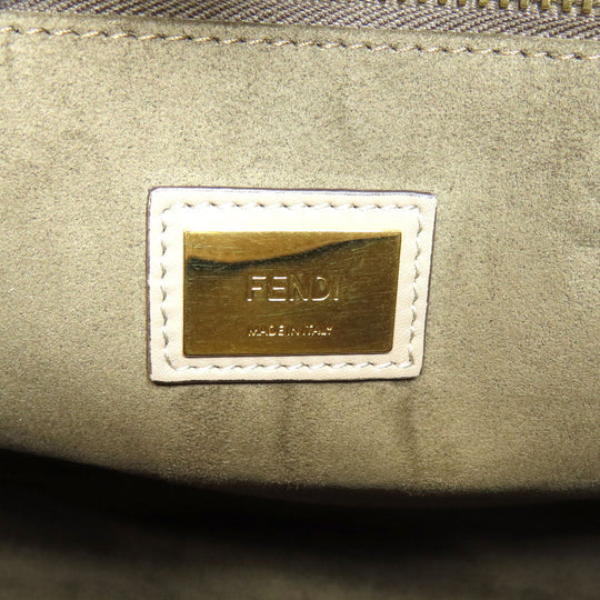 FENDI Handbag Calfskin gray Peekaboo 2WAY