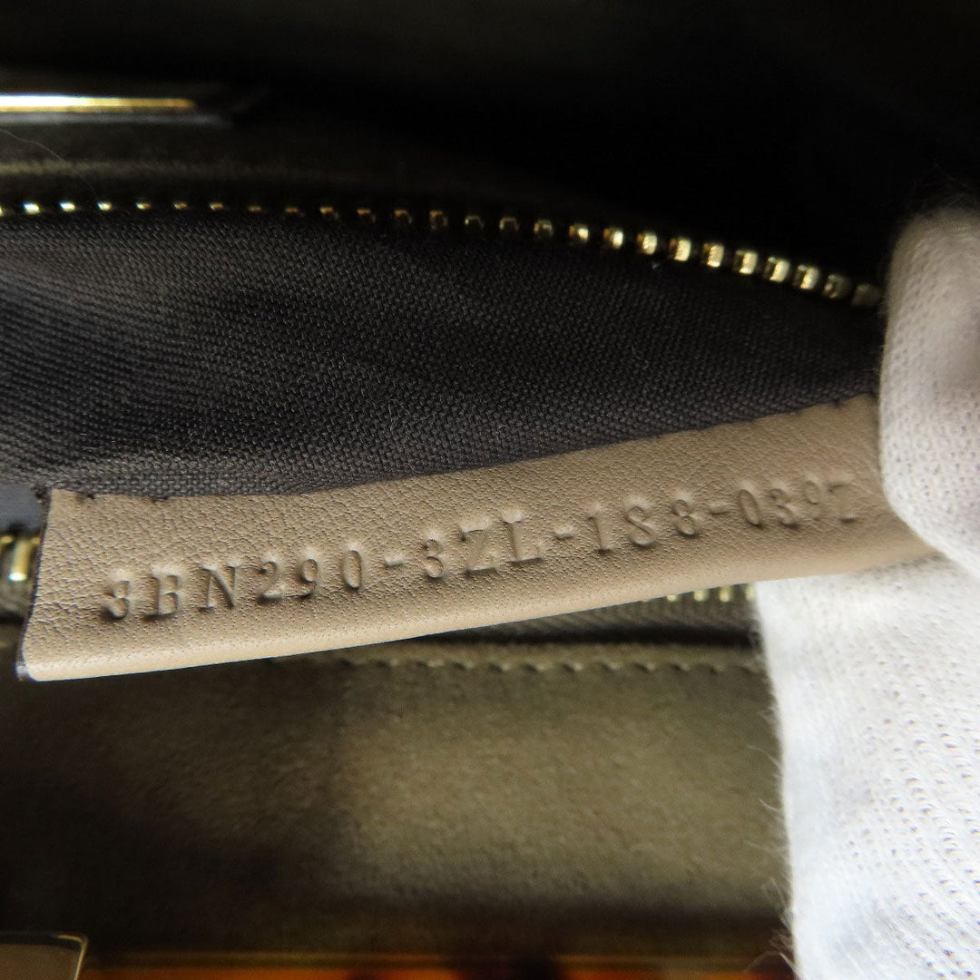 FENDI Handbag Calfskin gray Peekaboo 2WAY