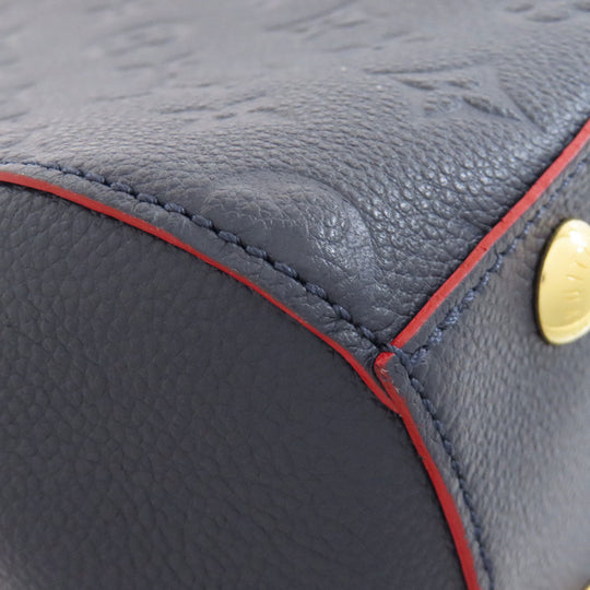 LOUIS VUITTON Handbag M42747 Ann Platt Navy Montaigne BB Women Used Authentic