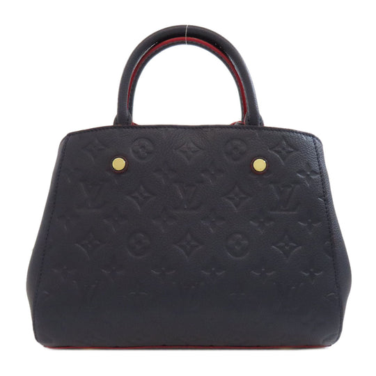 LOUIS VUITTON Handbag M42747 Ann Platt Navy Montaigne BB Women Used Authentic
