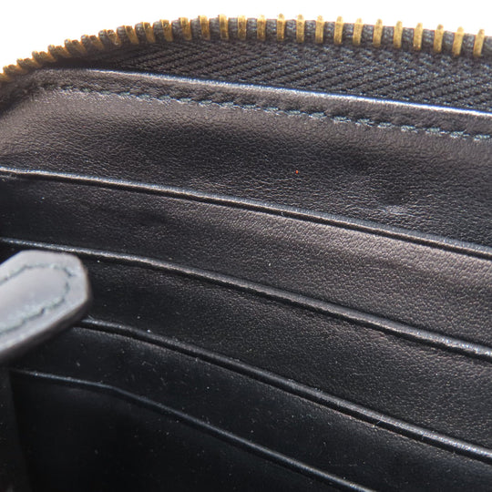 PRADA Long Wallet Purse Nylon black logoMetal Women Used Authentic