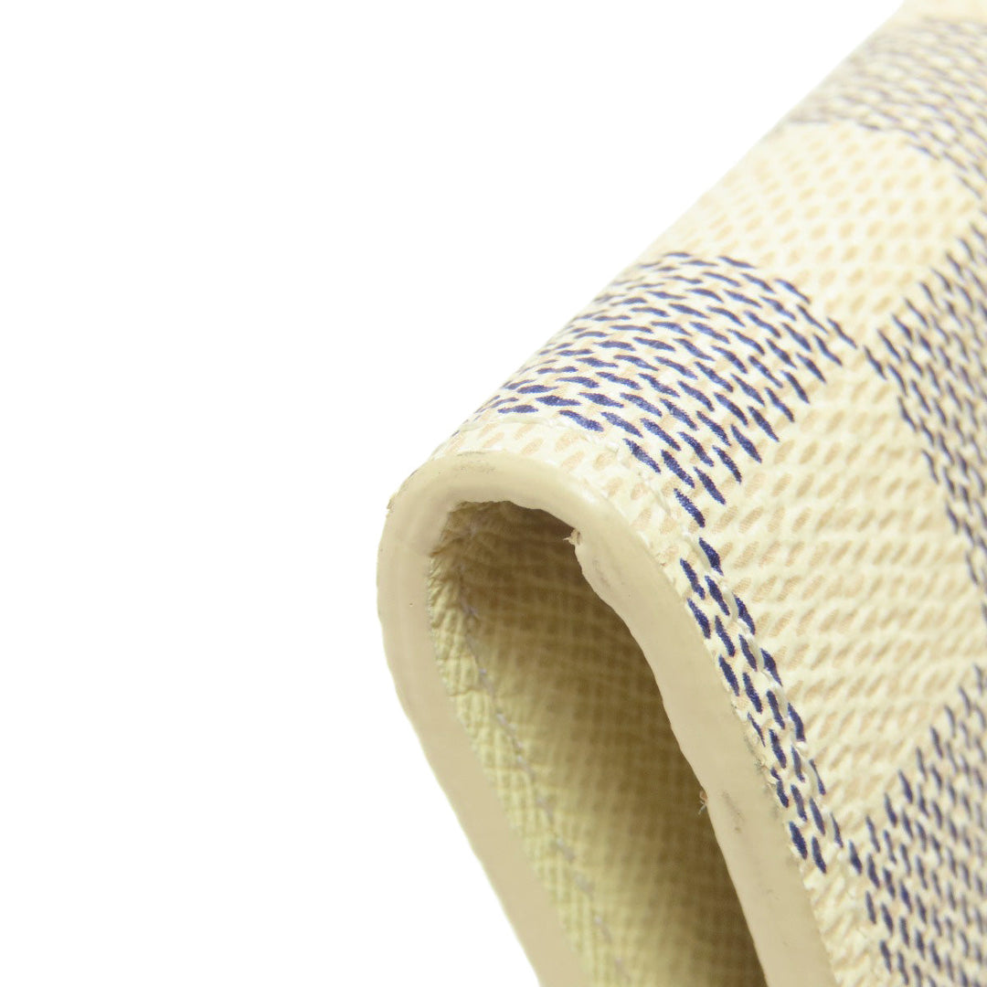 LOUIS VUITTON Bifold Wallet M63020 Damier canvas white Portefeuille Josephine Women Used Authentic