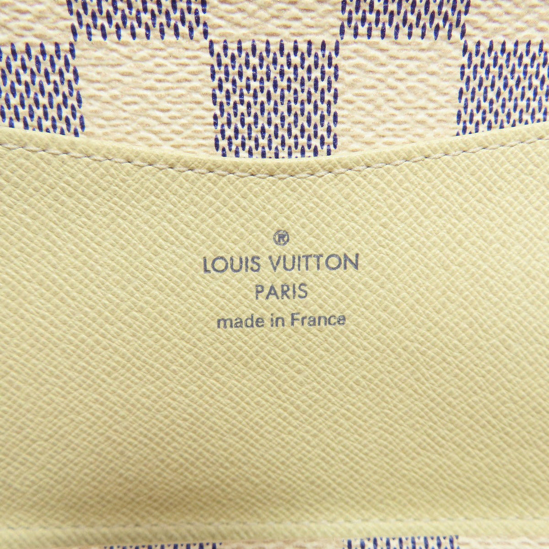 LOUIS VUITTON Bifold Wallet M63020 Damier canvas white Portefeuille Josephine Women Used Authentic