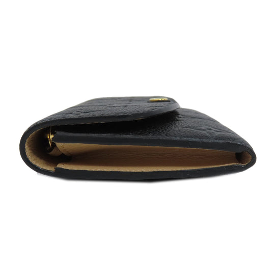 LOUIS VUITTON Bifold Wallet M62369 Ann Platt black Portefeuille Emily Women Used Authentic