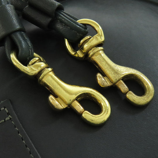 COACH Shoulder Bag 229 leather green Graboutin leather Women Used Authentic