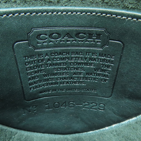 COACH Shoulder Bag 229 leather green Graboutin leather Women Used Authentic