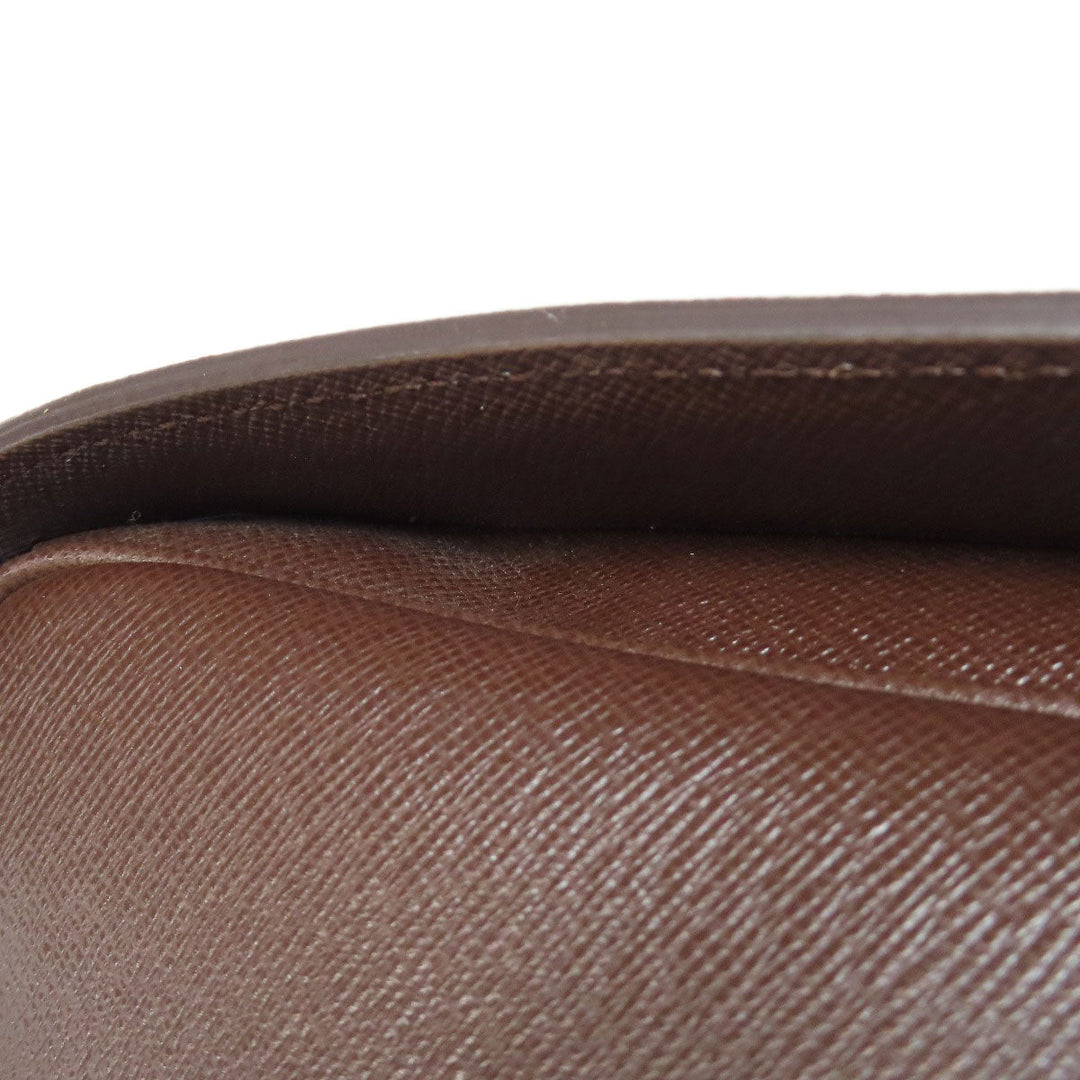 LOUIS VUITTON Handbag N51155 Damier canvas Brown Triana Women Used Authentic