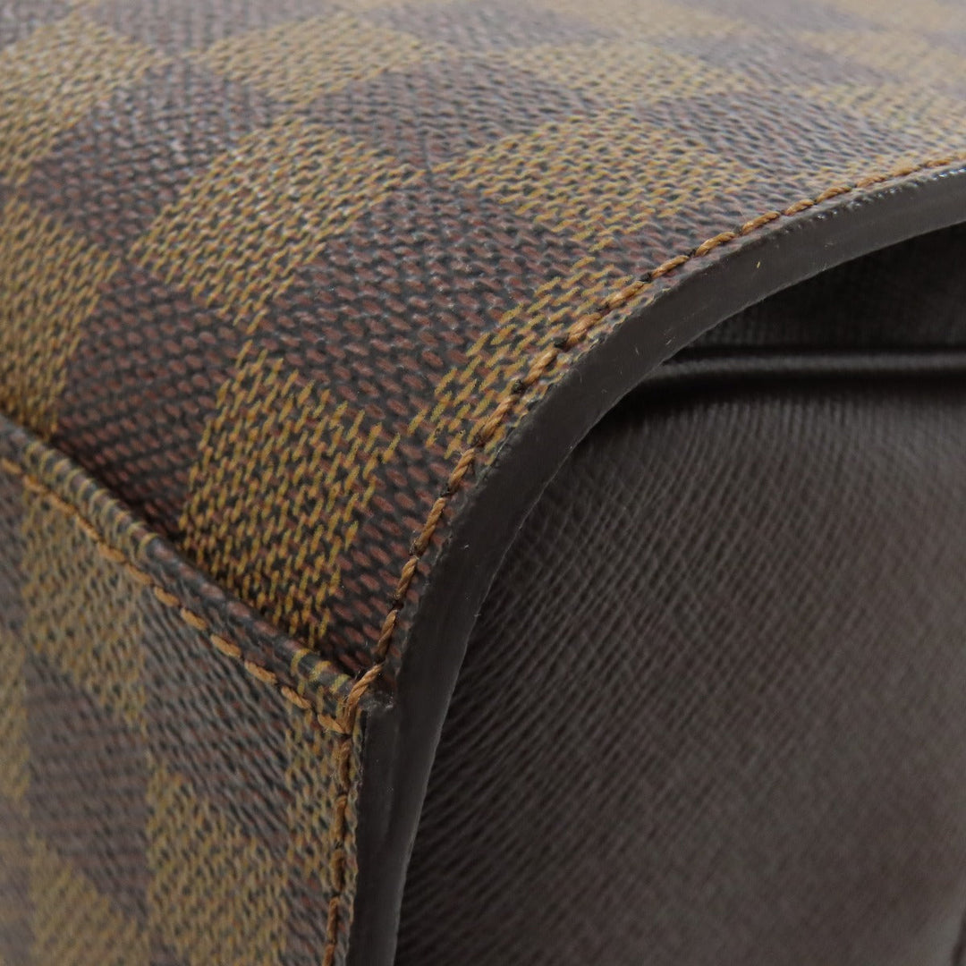 LOUIS VUITTON Handbag N51155 Damier canvas Brown Triana Women Used Authentic