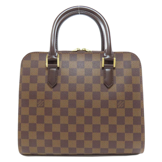 LOUIS VUITTON Handbag N51155 Damier canvas Brown Triana Women Used Authentic
