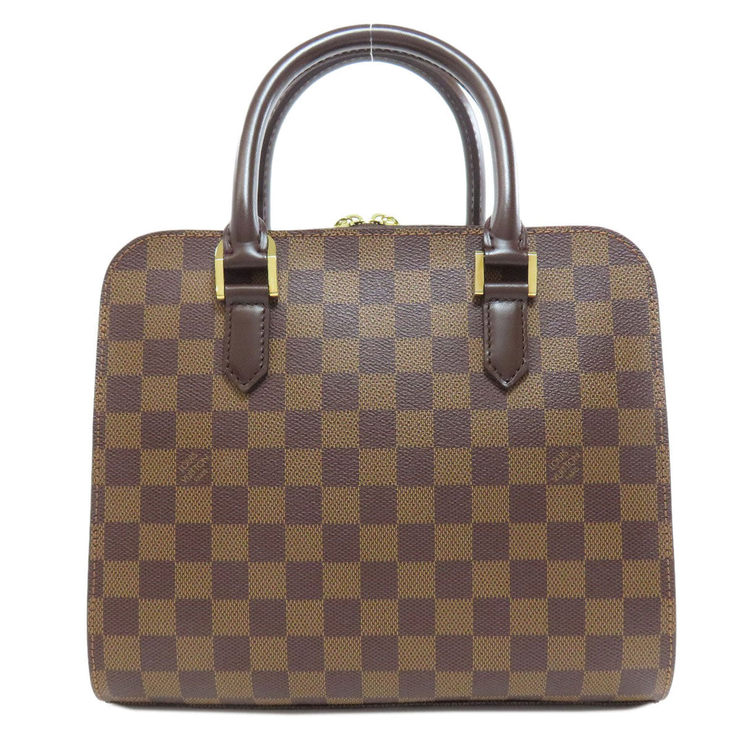 LOUIS VUITTON Handbag N51155 Damier canvas Brown Triana Women Used Authentic