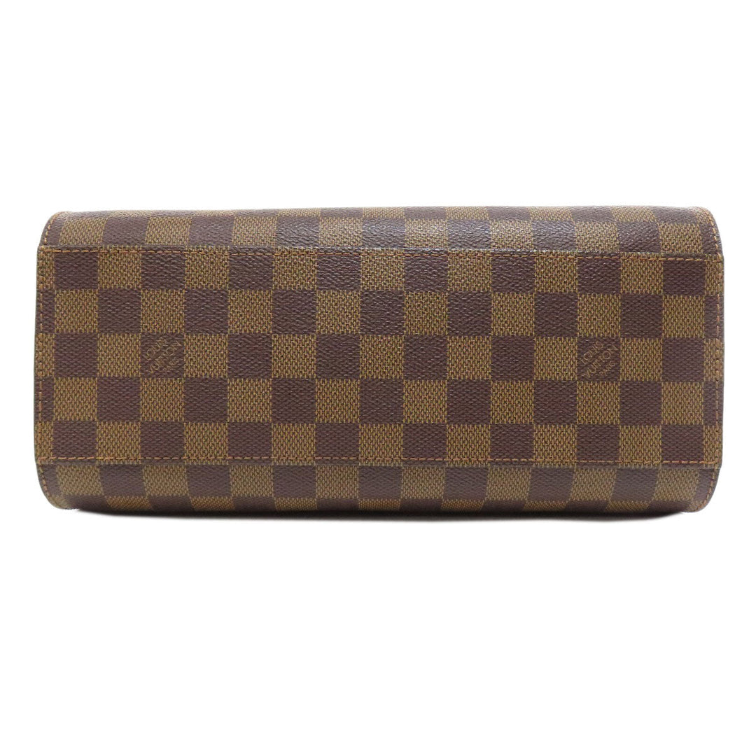 LOUIS VUITTON Handbag N51155 Damier canvas Brown Triana Women Used Authentic