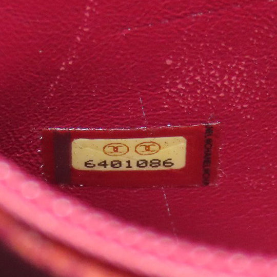 CHANEL Tote Bag Caviar skin Red Replica Tote Gold Metal Women Used Authentic