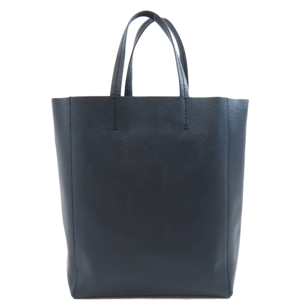 CELINE Handbag leather Navy Vertical hippopotamus Women Used Authentic